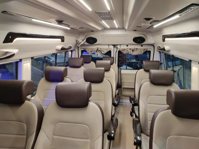 12 Seater Tempo Traveller for Rent