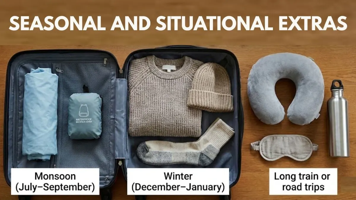 Seasonal and situational extras for travelling in India 