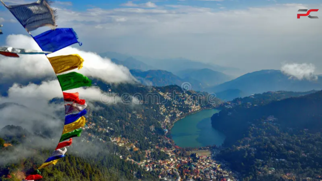 Nainital- A lake, a sky, and a town arranged around both