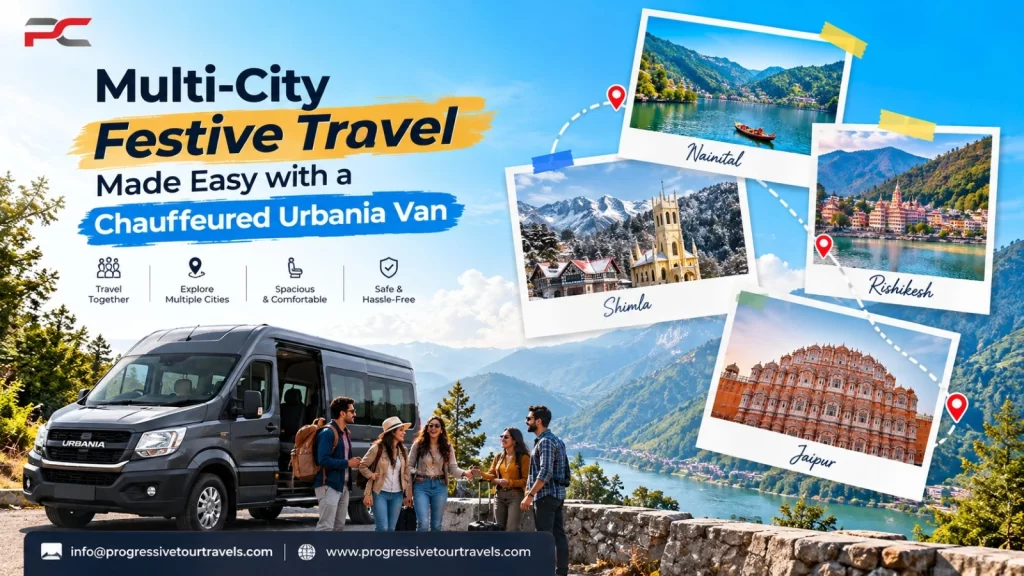 Multi-City Festive Travel Made Easy with a Chauffeured Urbania Van