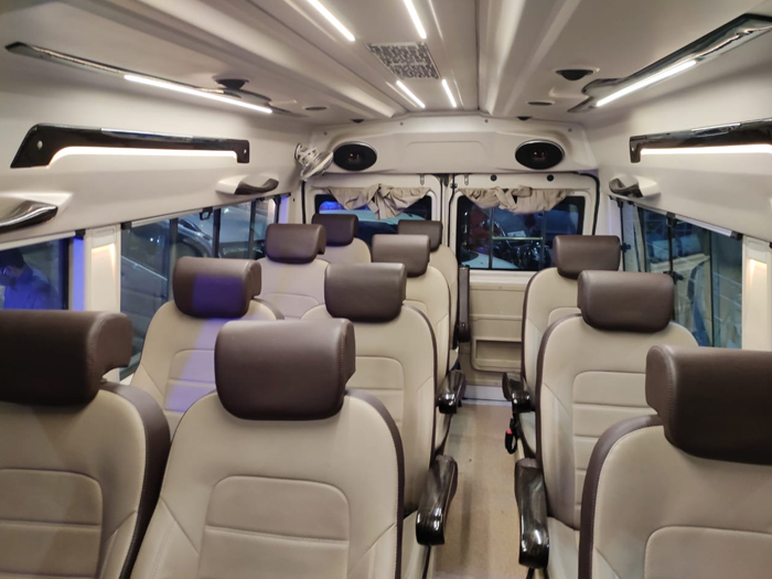 12 seater tempo traveller for rent