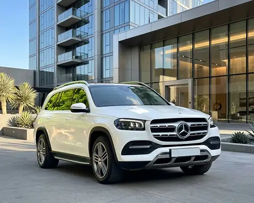 Mercedes GLS 400 on rent with driver in India