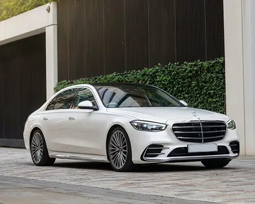Mercedes S 450D on rent with driver in India