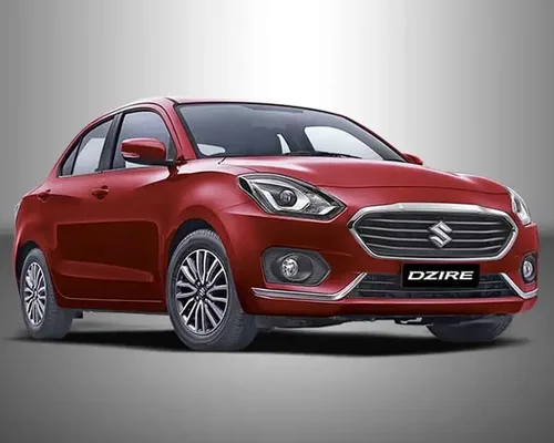 Swift Dzire sedan on rent with driver in India