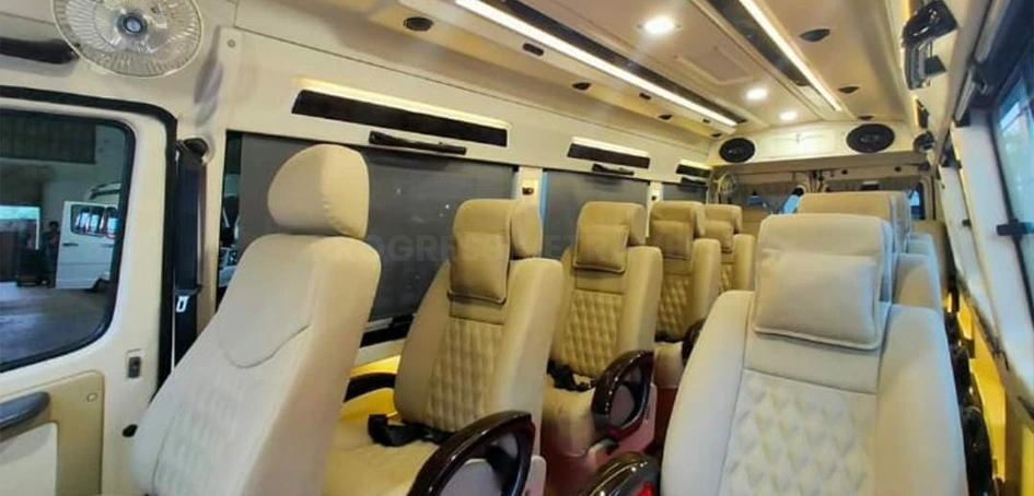 9 seater Tempo Traveller hire for small group tour