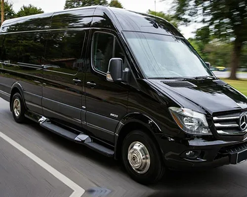 Mercedes-Benz Sprinter luxury van on rent